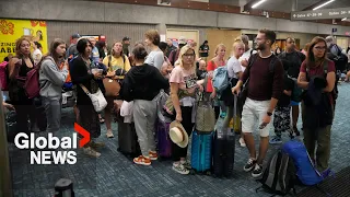 Maui wildfires: Tourists left stranded on island as flights cancelled