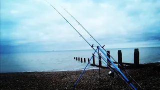 BEACH FISHING FOR DOVER SOLE | OVERNIGHT AT LANGNEY POINT (UK SHORE FISHING)