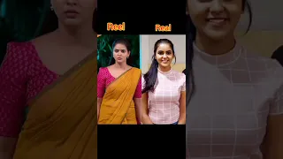 Sun tv Kayal Serial Reel vs Real 😍❤#shortfeed #trending #serial #suntv #kayal#cinema