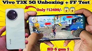 Vivo T3x 5G Free Fire Test || Vivo T3X 5g Free Fire Gameplay + Heating + Battery Drain Test.