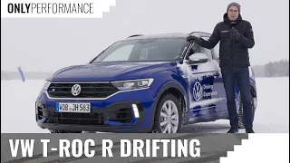 Drifting the VW T-Roc R on the ice!  OnlyPerformance car reviews