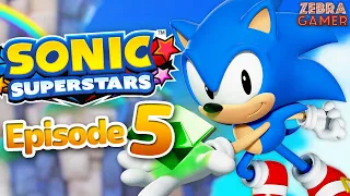 Sonic Superstars Gameplay Walkthrough Part 5 - Sand Sanctuary Zone! Press Factory Zone!