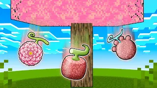 Minecraft, But Custom Color Trees Drop Devil Fruits, Then we Battle!