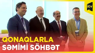 Prezident İlham Əliyevin konfrans iştirakçıları ilə səmimi söhbəti