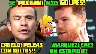 Canelo se PELEA con Juan Manuel Marquez no peleo con Bultos mirate tu tus cinturones son de carton!