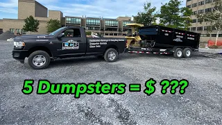 Dumpster Rental Business | SIDE HUSTLE How Much Can You Make With 5 Dumpsters??