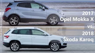 2017 Opel Mokka X vs 2018 Skoda Karoq (technical comparison)