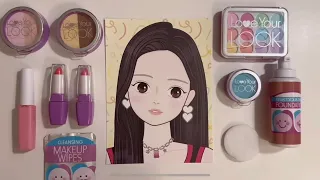 [💸Toy asmr💸] Blackpink Paper Cosmetics & Make up💄Asmr 블랙핑크 장난감 화장놀이 No music🔇