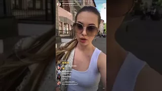 Саша Артемова (Кузина) отдыхает в Сочи, прямой эфир Instagram 28-04-2018