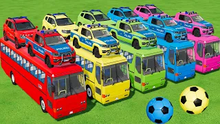 TRANSPORTING COLOR CHEVROLET, DACIA, AUDI, DACIA, CHEVROLET INTO GARAGES! - Farming Simulator 22