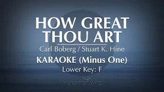 How Great Thou Art | Karaoke (Lower Key)