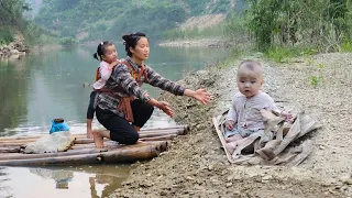 150 Days: Rescue Abandoned Baby On Riverbank - Harvesting Agricultural Products Go To Market Sell