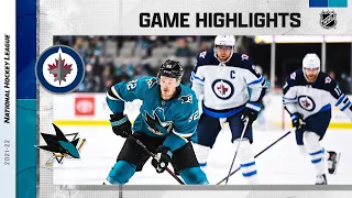 Jets @ Sharks 10/30/21 | NHL Highlights