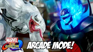 Unlock Venom and Dormammu Skins Marvel VS Capcom Infinite Arcade Gameplay