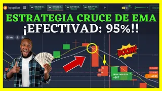 🤑ESTRATEGIA 95% EFECTIVA (CRUCE DE EMAS) PARA OPCIONES BINARIAS (IQ OPTION)🔥