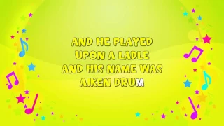 Aiken Drum | Karaoke | Nursery Rhyme | KiddieOK