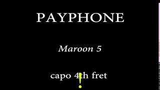 Payphone -Maroon 5 (Easy Chords and Lyrics) 4th Fret