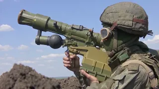 Combat operation of S-300V anti-aircraft missile system
