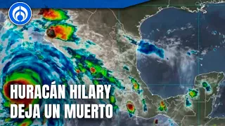 Muere una persona en Baja California por paso de huracán Hilary