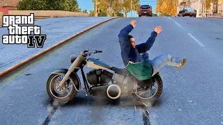 GTA 4 Motorcycle Crashes and Ragdolls Compilation #6