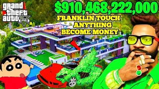 GTA 5 : FRANKLIN TOUCH ANYTHING BECOME MONEY🤑|| EVERYTHING IS FREE IN GTA 5! Waveforce Gamer