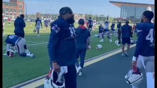 Ezekiel Elliott 1st day as a Patriot. Tough to see Zeke go!!!