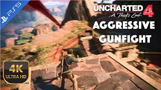 Uncharted Brutal Kill and Aggressive Gunfight