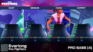 [FNFestival] Everlong - Pro Bass (Chart Preview, All Difficulties)