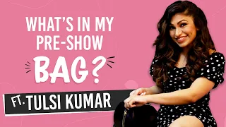 What’s in my pre-show bag with Tulsi Kumar | Tera Chehra/Jaan Meri | Fashion | Bollywood | Pinkvilla