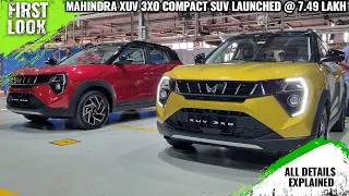 Mahindra XUV 3XO Launched @ 7.49 Lakh - Explained All Changes, Spec, Features, Engine And More