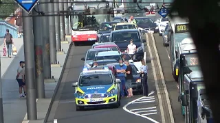 Auffahrunfall 3 PKW auf Bonner Kenendybrücke sorgt für Verkehrsbehinderung am 25.06.21