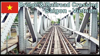 Bridge and Railroad Crossing in Saigon, Vietnam