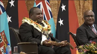 Traditional Welcome Ceremony for the Prime Minister of Papua New Guinea