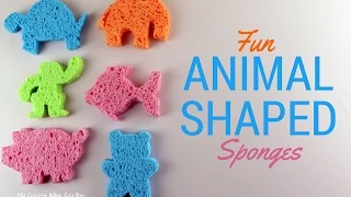 Fun Animal Shaped Sponges Tutorial