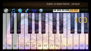 Kabhi Jo Badal Barse - Jackpot || Piano Melody