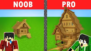 NOOB VS PRO: BAHAY KUBO BUILD CHALLENGE | Minecraft  (Tagalog)