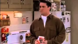Joey being angry about Chandler's new roommate, Eddie.