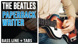 The Beatles - Paperback Writer /// BASS LINE [Play Along Tabs]