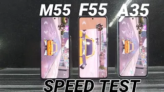 Galaxy F55/M55 vs Galaxy A35 SPEED TEST with AnTuTu Gaming...