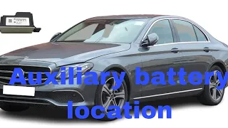 Mercedes Benz E-class w213 Auxiliary battery location