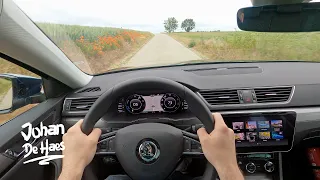 2020 SKODA SUPERB COMBI IV PLUG-IN HYBRID 1.4 TSI 218 HP POV TEST DRIVE