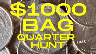 $1000 Bag Quarter Hunt & Album Fill!