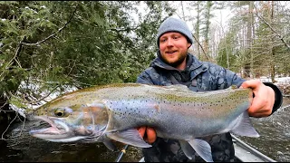 EXCITING Steelhead Fishing & Camping Adventure in Michigan