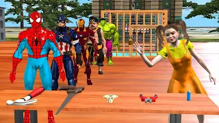 Game 5 Superhero: Spiderman vs Hulk vs Spider-Man 2 vs Captain America vs Batman | Pitfall challenge