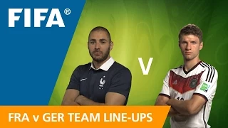 France v. Germany Team Line-ups EXCLUSIVE