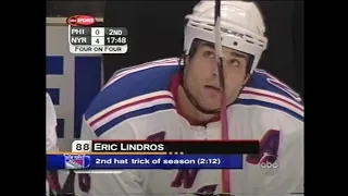 03/02/2002 Flyers at Rangers (Lindros hat trick) (partial game)