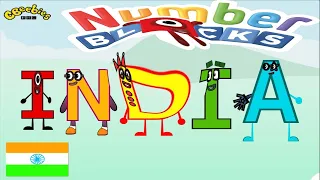 NumberBlocks Intro Song But INDIA Spelling Blocks , NumberBlocks indian Alphabet Song , ABCs Song