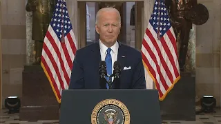 NEWS CONFERENCE: President Biden, Vice President Harris mark a year since capitol insurrection