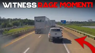 AMERICAN TRUCK DRIVERS DASH CAMERAS | FedEx Driver Try To Kill Trucker, Near Miss, Road Rage! #183