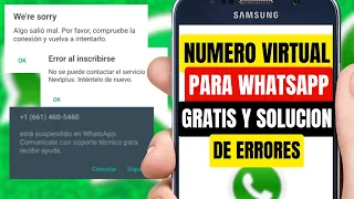 Como Tener un Numero Virtual Gratis para WhatsApp 2024